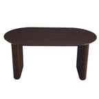 Dusklia - Hattie Panel Oval 4 Seater Dining Table - Walnut