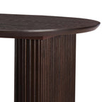 Dusklia - Hattie Panel Oval 4 Seater Dining Table - Walnut