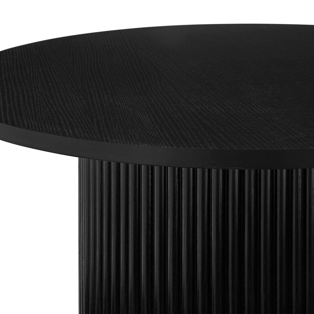 Dusklia - Hattie Round Pedestal Nesting Tables - Black