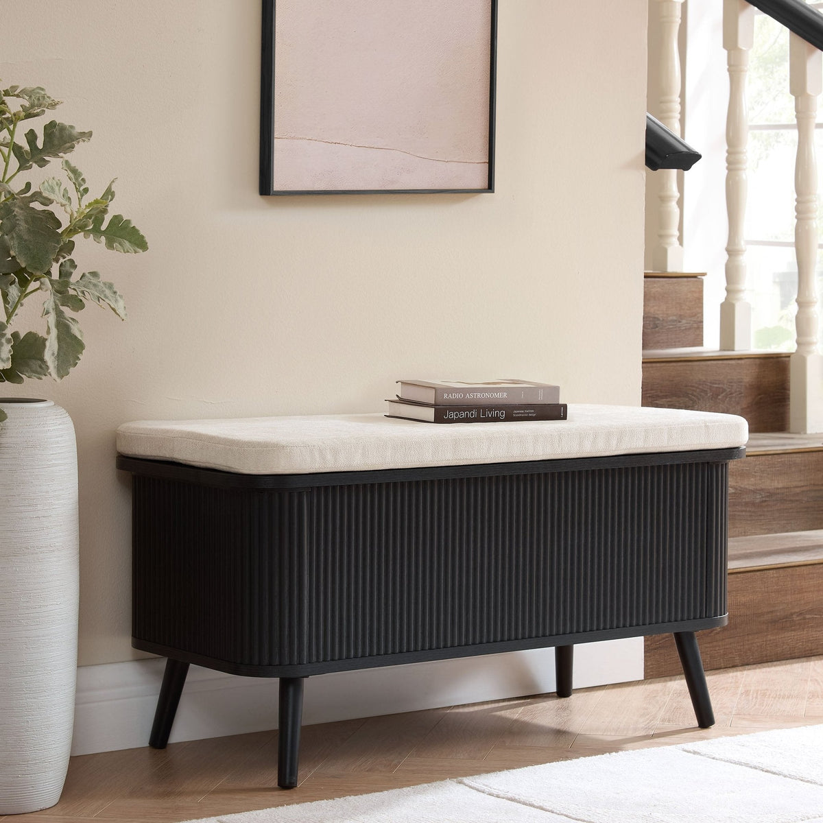 Dusklia - Hattie Storage Bench - Black
