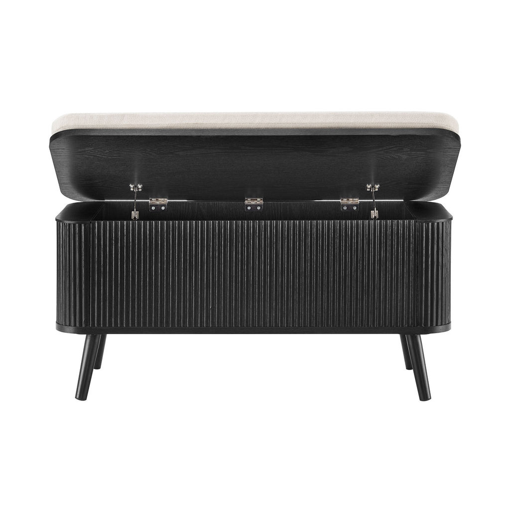 Dusklia - Hattie Storage Bench - Black