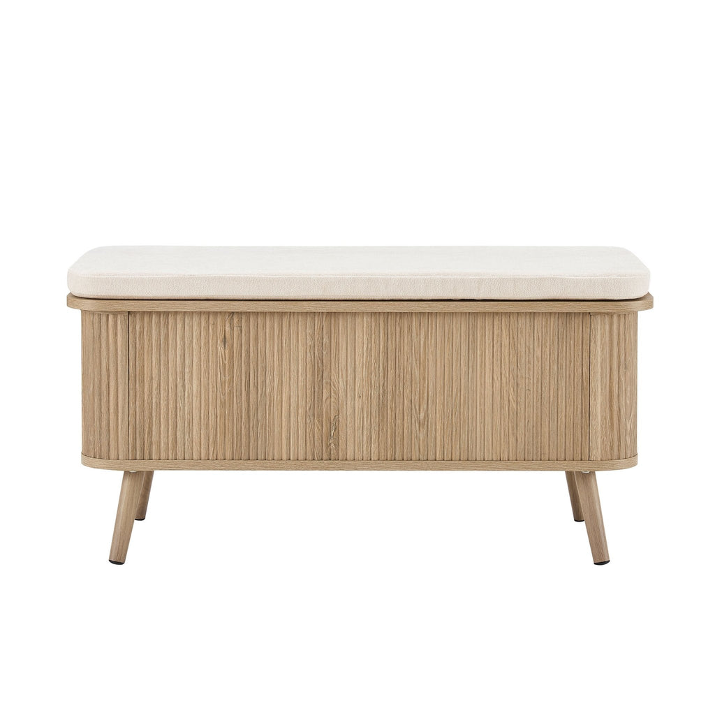 Dusklia - Hattie Storage Bench - Light Wood