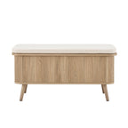 Dusklia - Hattie Storage Bench - Light Wood