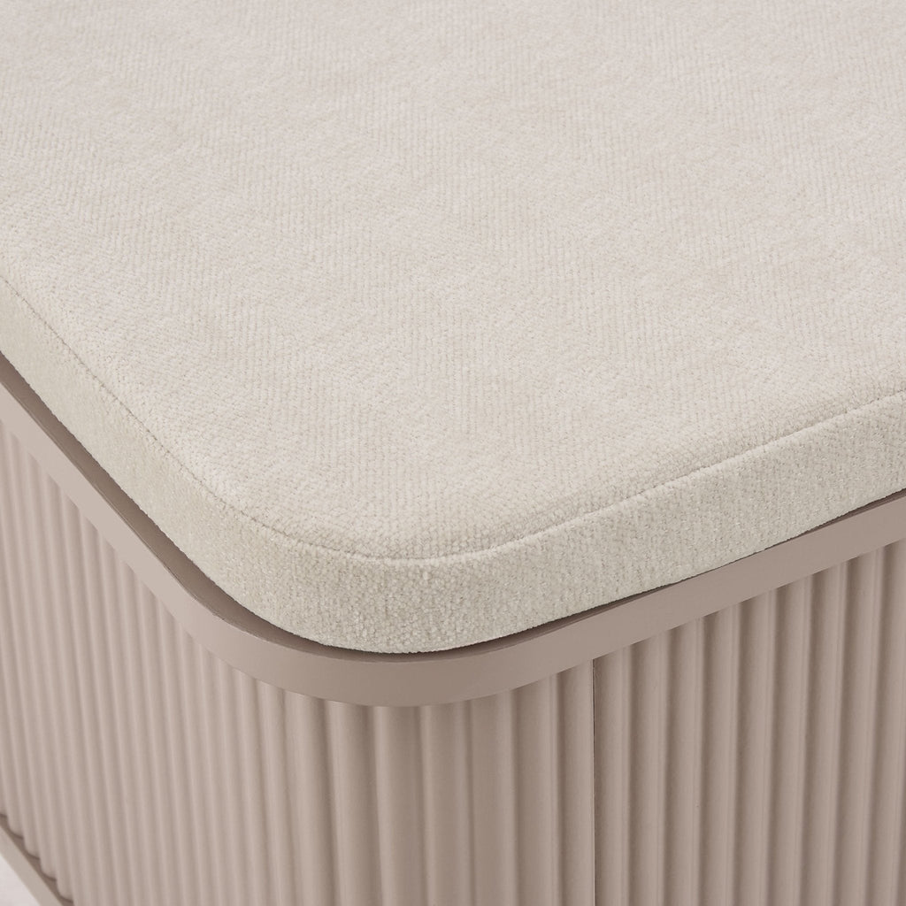 Dusklia - Hattie Storage Bench - Taupe