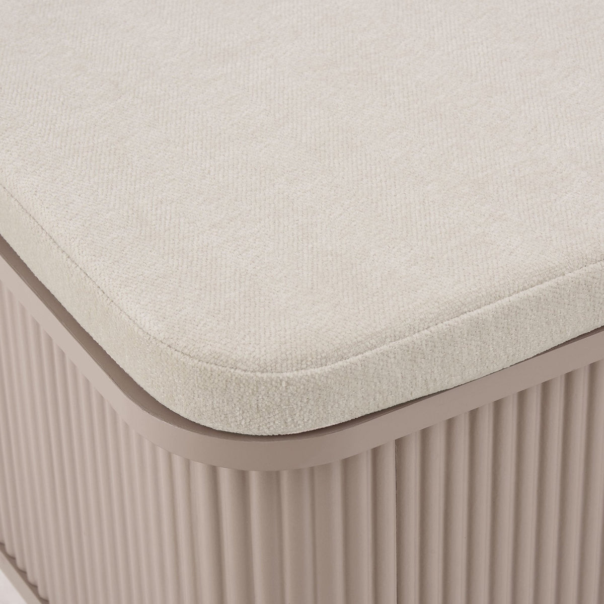 Dusklia - Hattie Storage Bench - Taupe