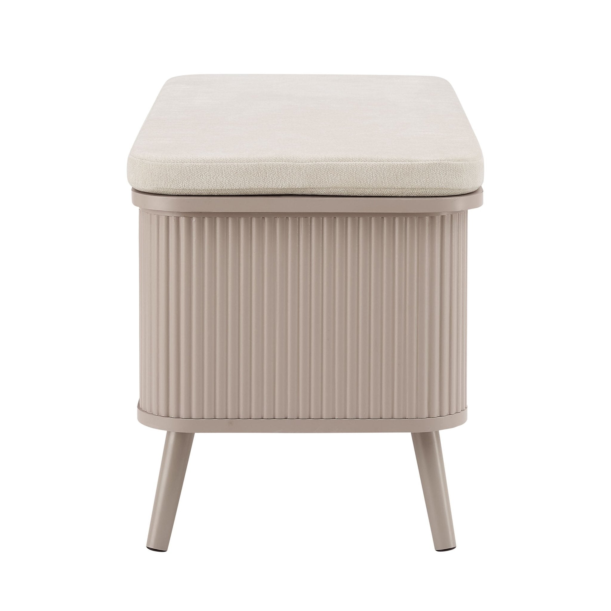 Dusklia - Hattie Storage Bench - Taupe
