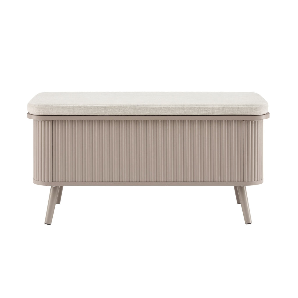 Dusklia - Hattie Storage Bench - Taupe