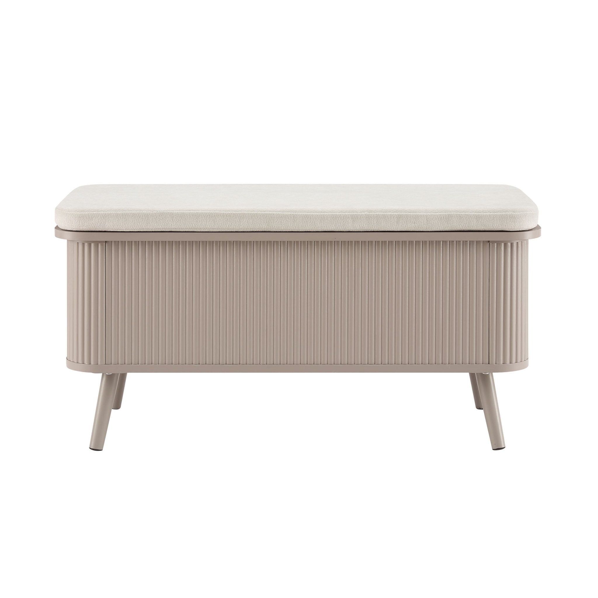 Dusklia - Hattie Storage Bench - Taupe