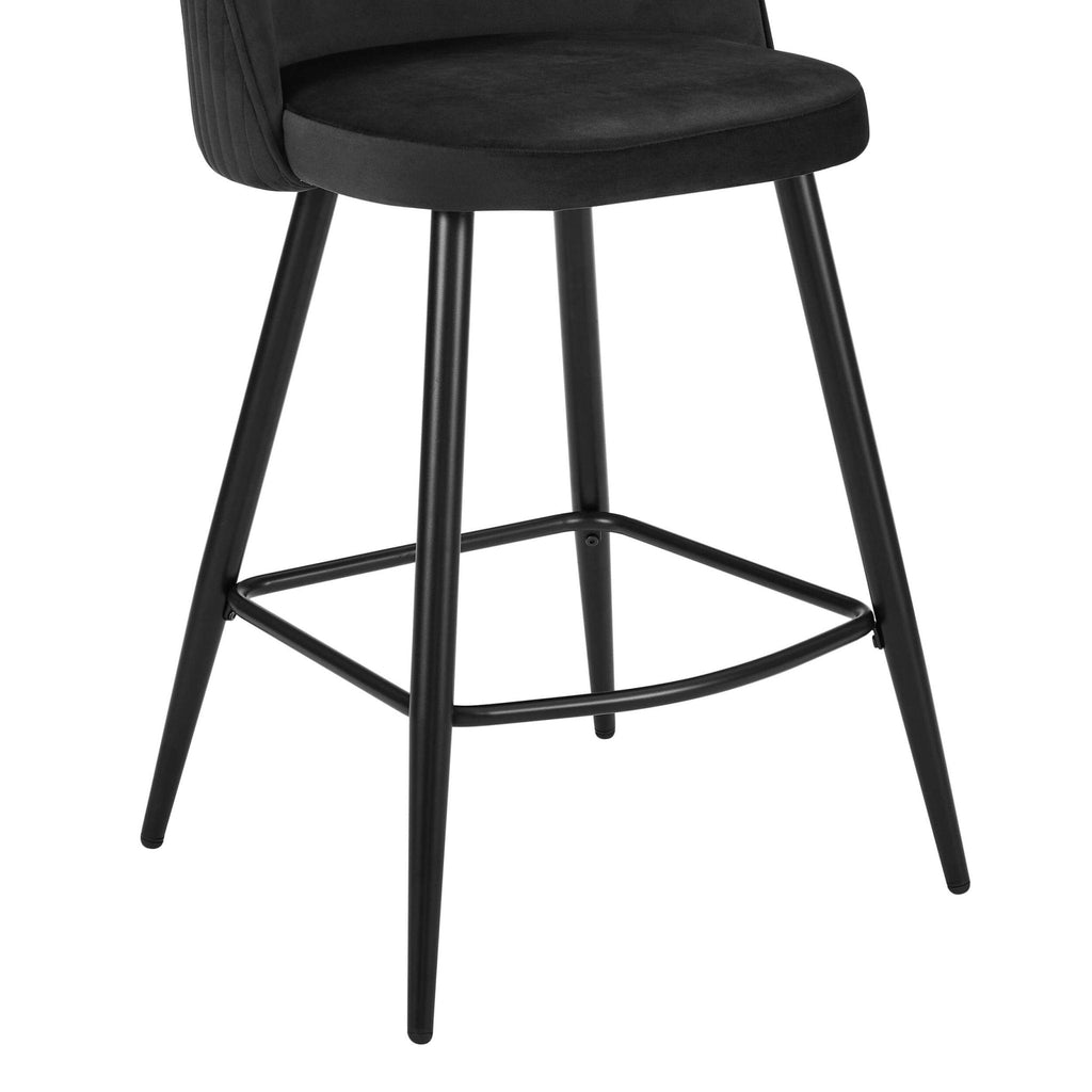 Dusklia - Hattie Set of 2 Barstools - Black