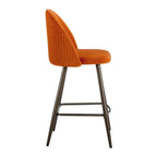 Dusklia - Hattie Set of 2 Barstools - Bright Orange