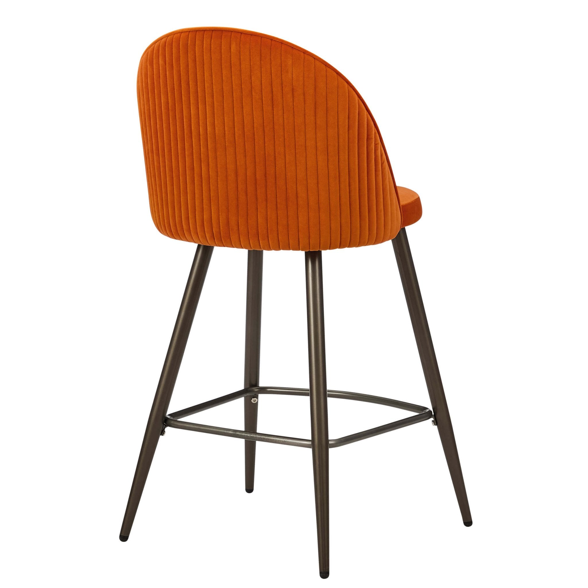Dusklia - Hattie Set of 2 Barstools - Bright Orange