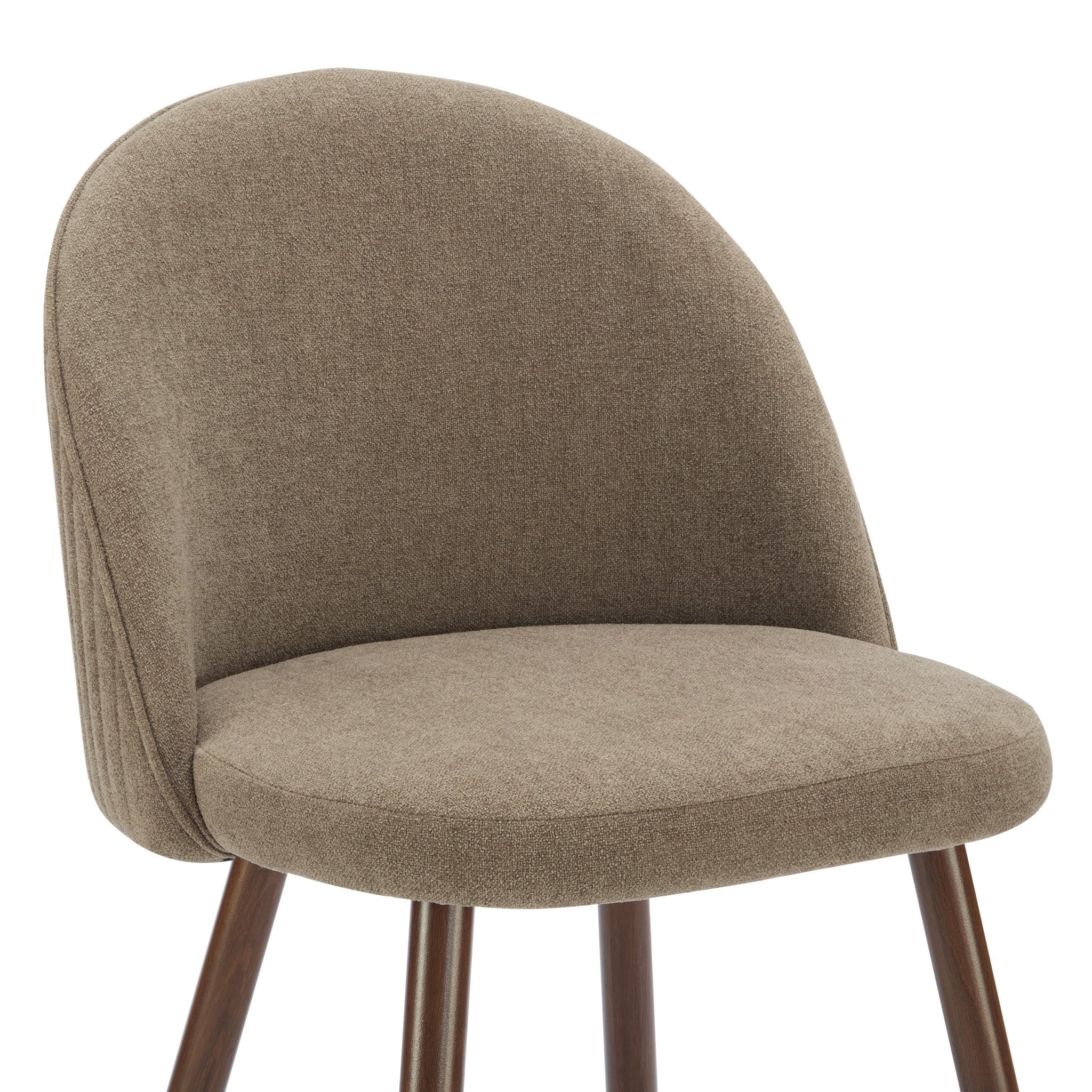 Dusklia - Hattie Set of 2 Barstools - Chenille Mushroom