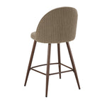 Dusklia - Hattie Set of 2 Barstools - Chenille Mushroom