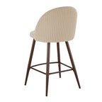 Dusklia - Hattie Set of 2 Barstools - Chenille Oatmeal