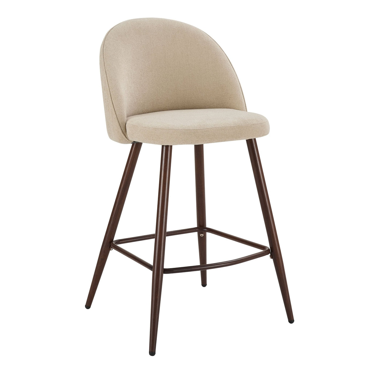 Dusklia - Hattie Set of 2 Barstools - Chenille Oatmeal