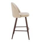 Dusklia - Hattie Set of 2 Barstools - Chenille Oatmeal