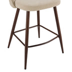 Dusklia - Hattie Set of 2 Barstools - Chenille Oatmeal