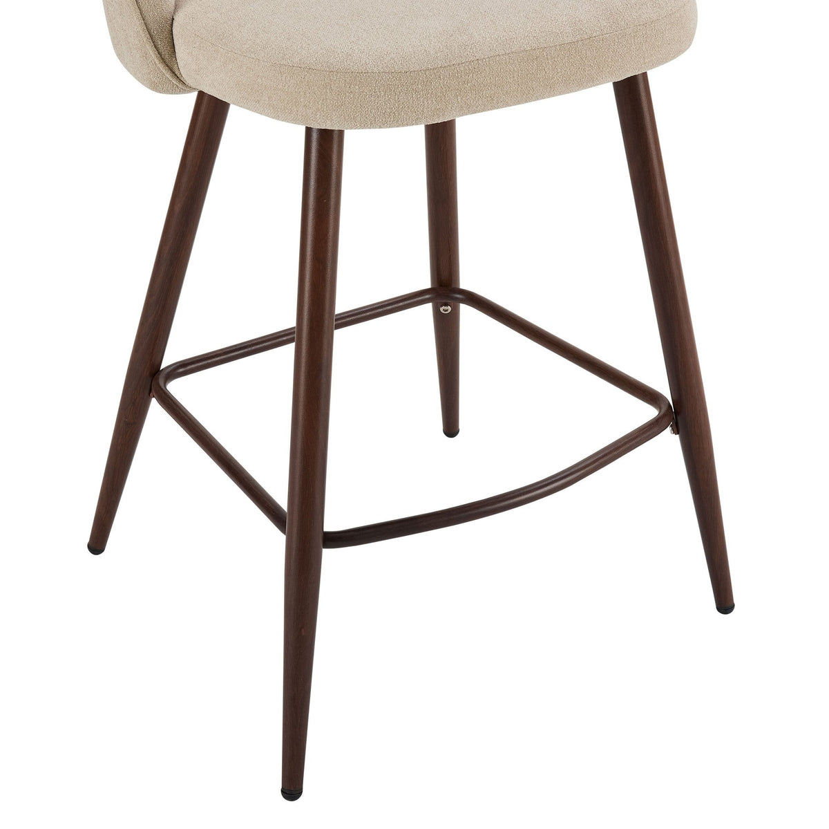 Dusklia - Hattie Set of 2 Barstools - Chenille Oatmeal