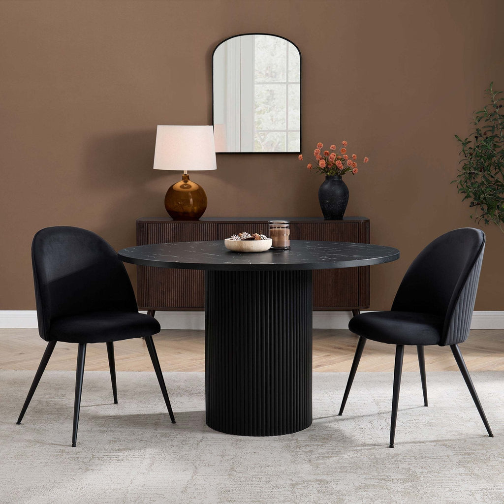 Dusklia - Hattie Set of 2 Dining Chairs - Black