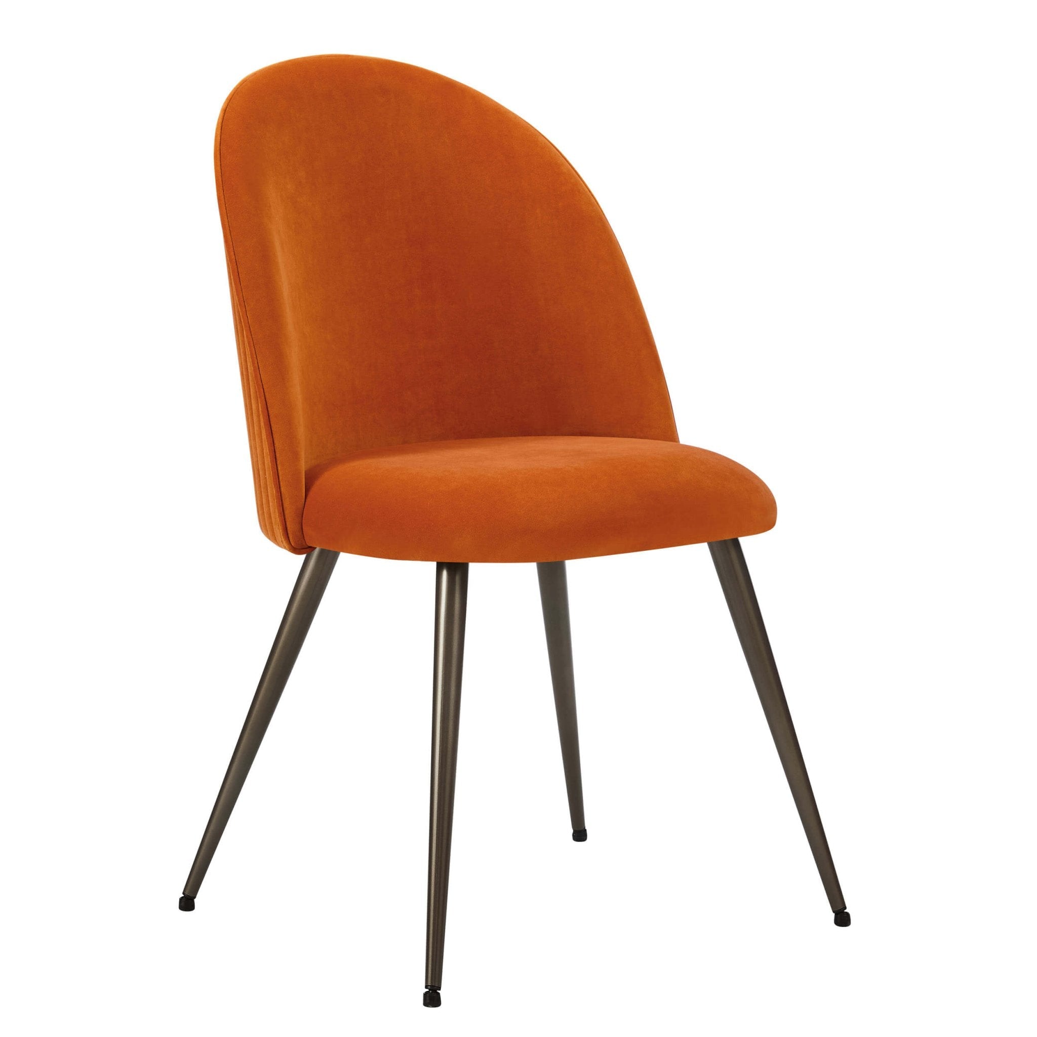 Dusklia - Hattie Set of 2 Dining Chairs - Bright Orange