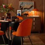Dusklia - Hattie Set of 2 Dining Chairs - Bright Orange