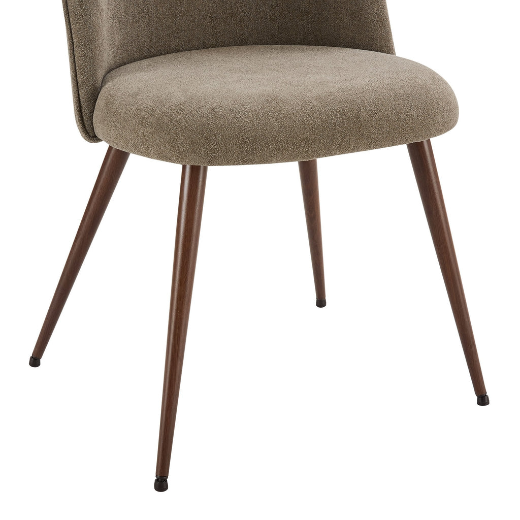 Dusklia - Hattie Set of 2 Dining Chairs - Chenille Mushroom