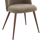 Dusklia - Hattie Set of 2 Dining Chairs - Chenille Mushroom