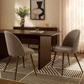 Dusklia - Hattie Set of 2 Dining Chairs - Chenille Mushroom