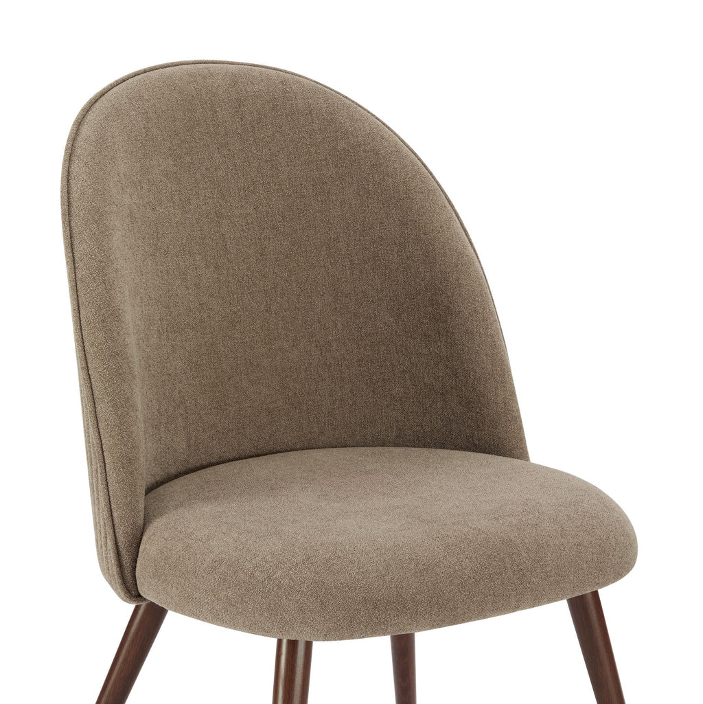 Dusklia - Hattie Set of 2 Dining Chairs - Chenille Mushroom