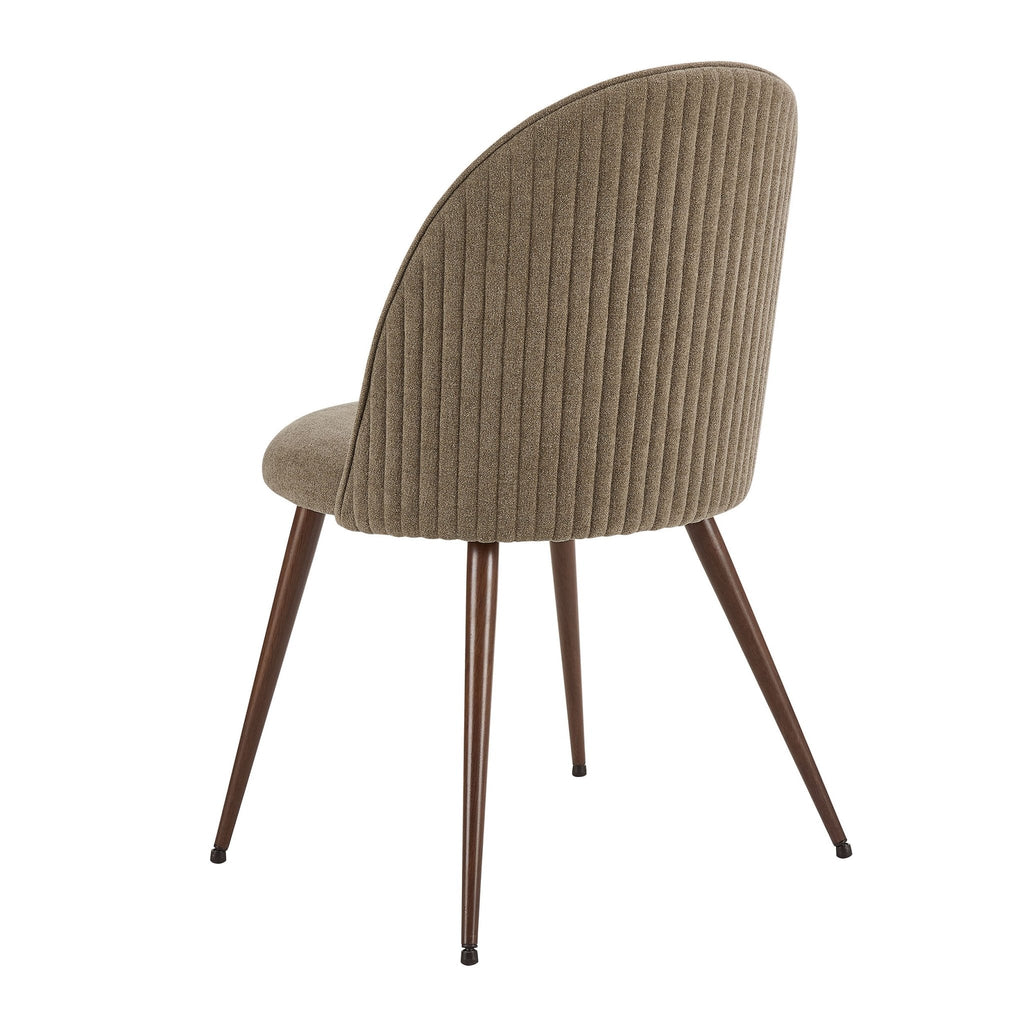 Dusklia - Hattie Set of 2 Dining Chairs - Chenille Mushroom