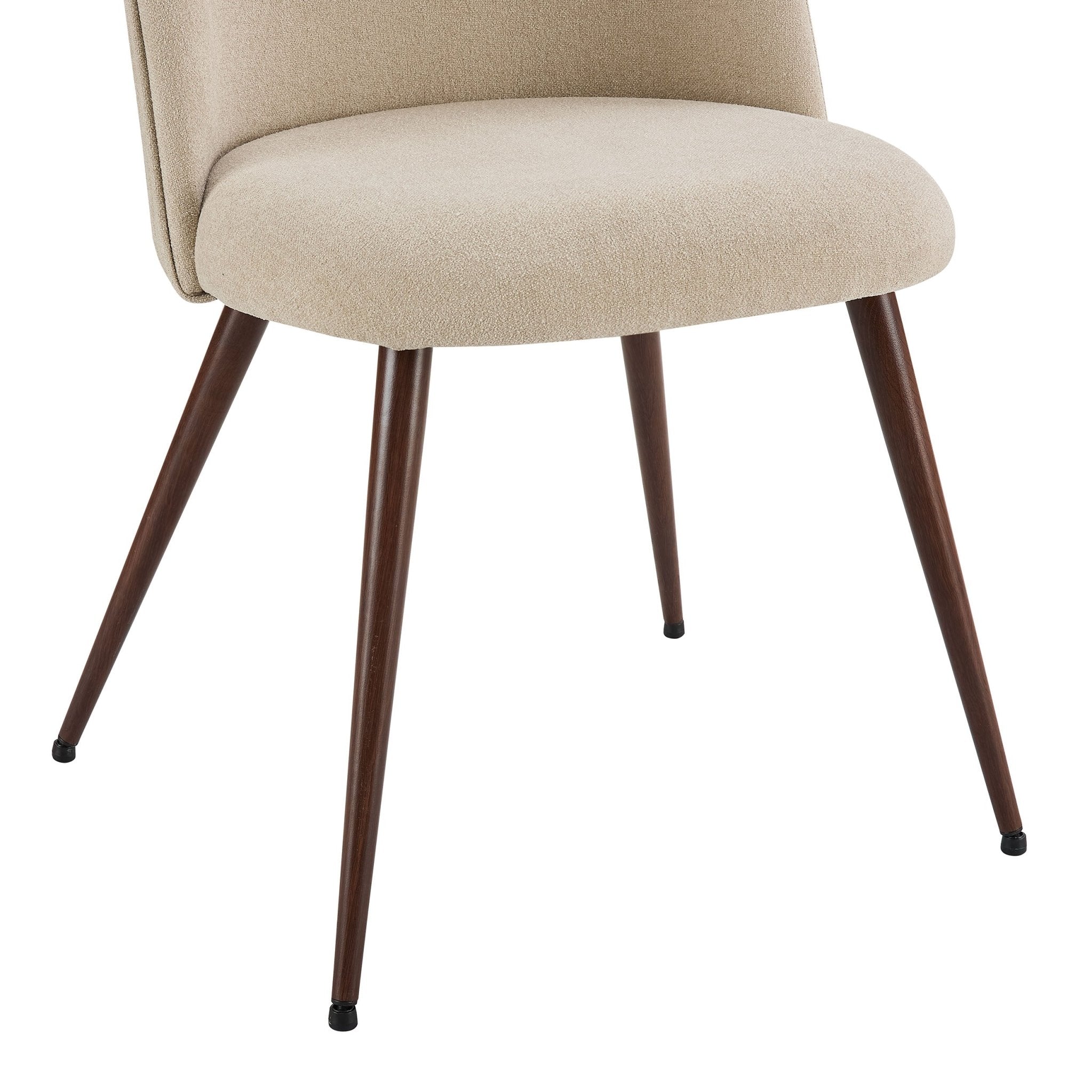 Dusklia - Hattie Set of 2 Dining Chairs - Chenille Oatmeal