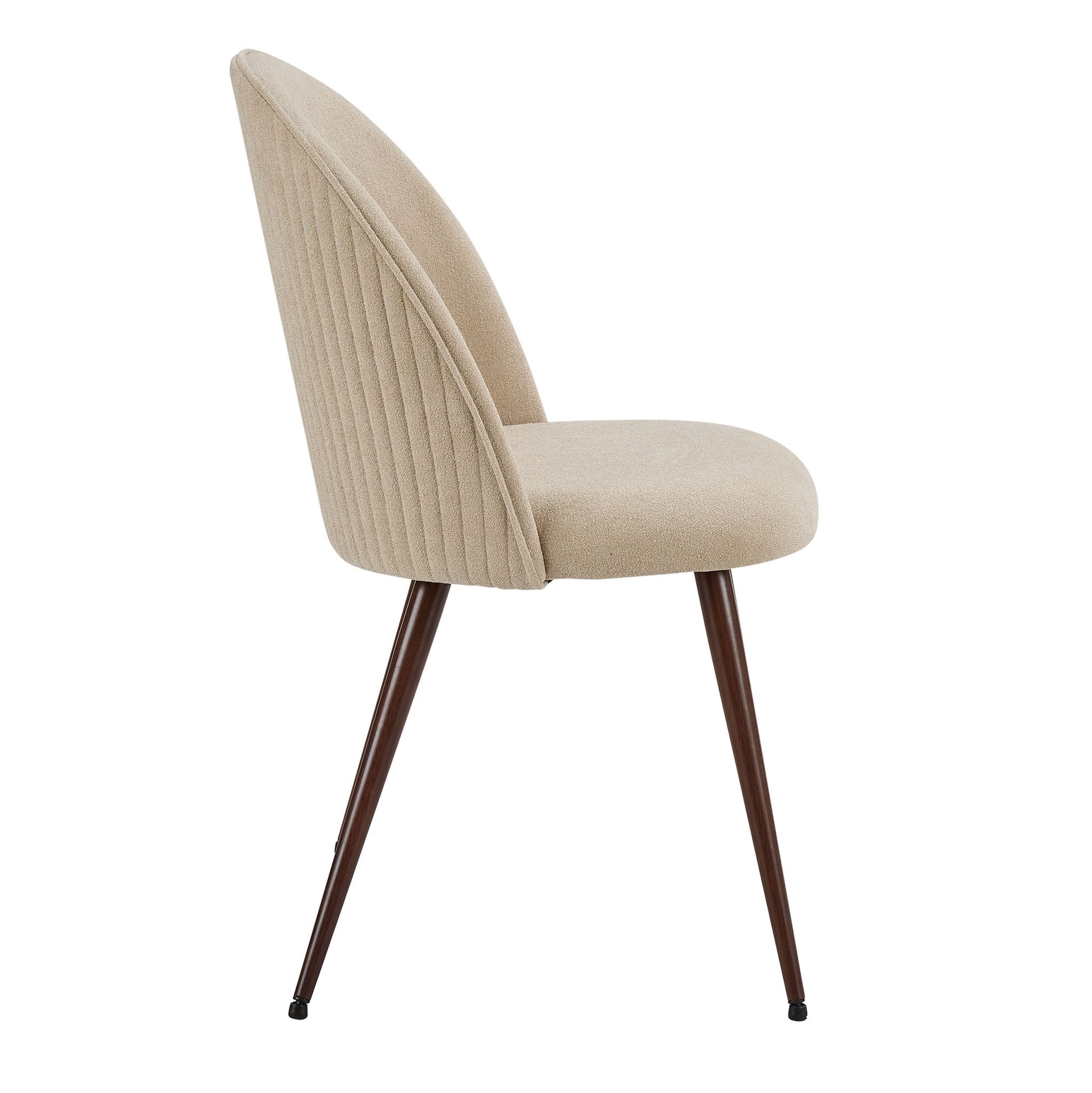 Dusklia - Hattie Set of 2 Dining Chairs - Chenille Oatmeal