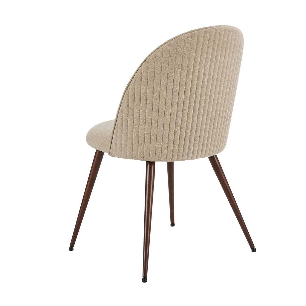 Dusklia - Hattie Set of 2 Dining Chairs - Chenille Oatmeal