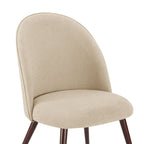 Dusklia - Hattie Set of 2 Dining Chairs - Chenille Oatmeal