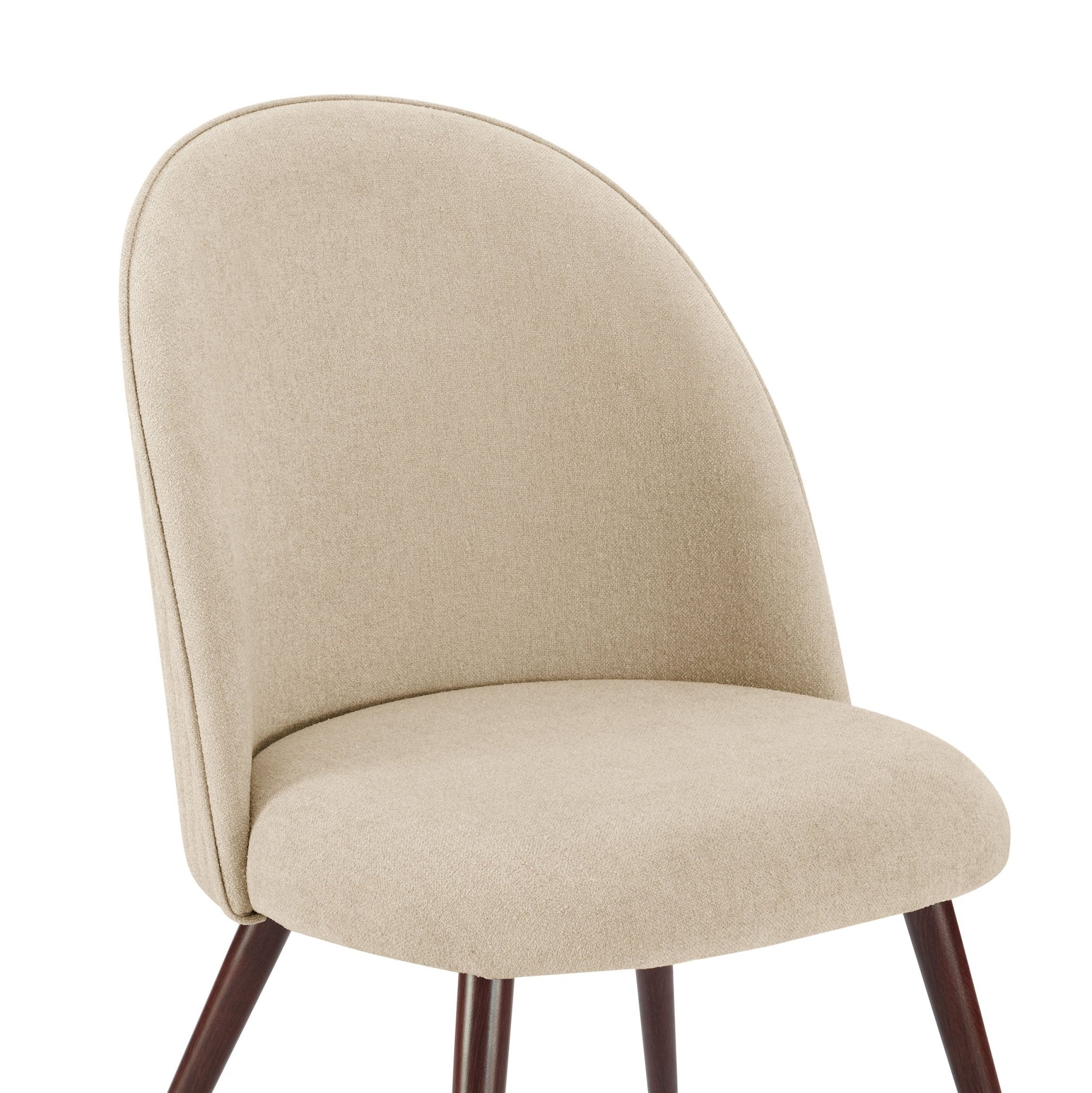 Dusklia - Hattie Set of 2 Dining Chairs - Chenille Oatmeal