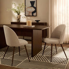 Dusklia - Hattie Set of 2 Dining Chairs - Chenille Oatmeal