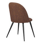 Dusklia - Hattie Set of 2 Dining Chairs - Faux Leather Tan