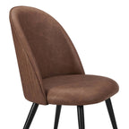 Dusklia - Hattie Set of 2 Dining Chairs - Faux Leather Tan