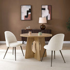 Dusklia - Hattie Set of 2 Dining Chairs - Ivory Chenille