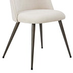 Dusklia - Hattie Set of 2 Dining Chairs - Ivory Chenille