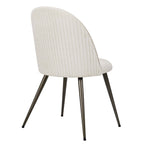 Dusklia - Hattie Set of 2 Dining Chairs - Ivory Chenille