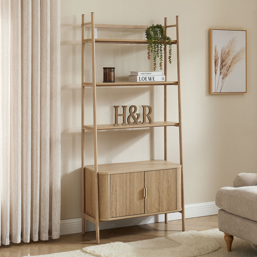 Dusklia - Hattie Shelving Unit - Light Wood