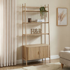 Dusklia - Hattie Shelving Unit - Light Wood