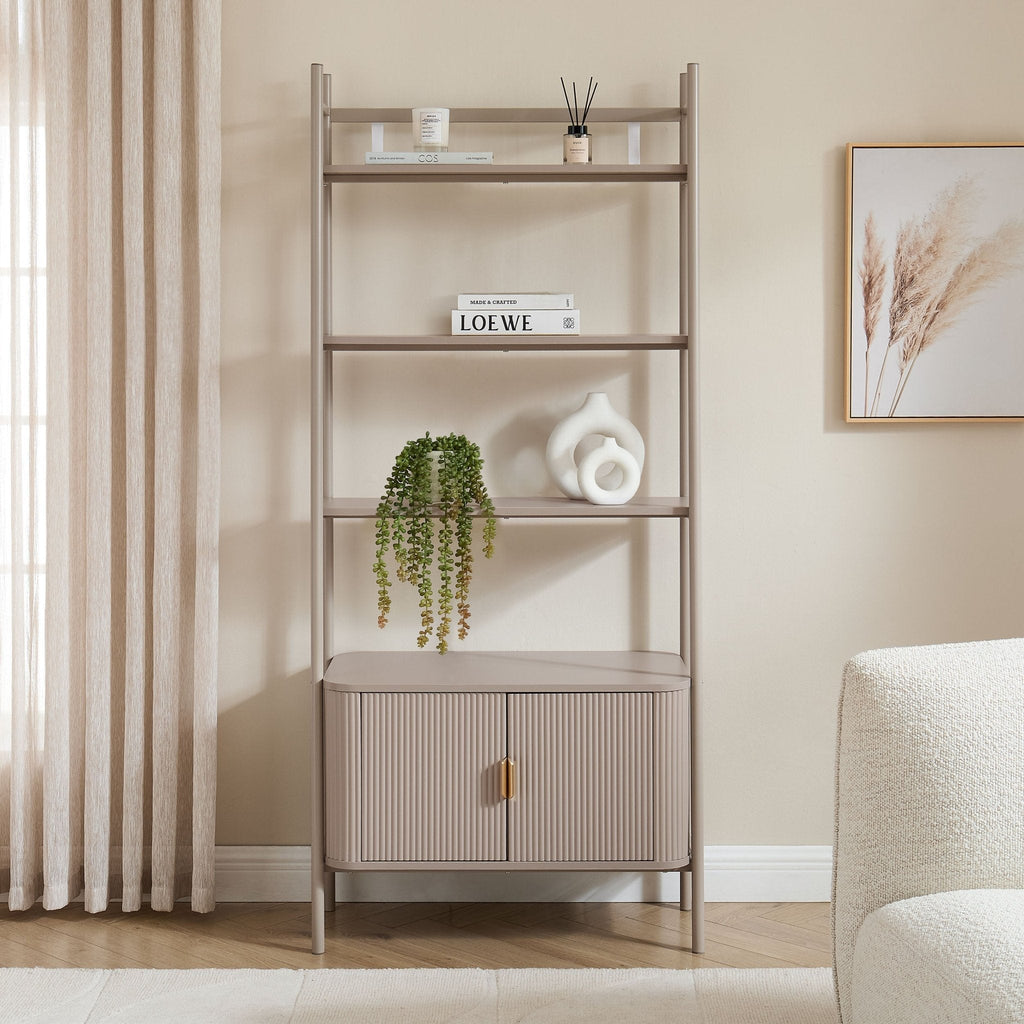 Dusklia - Hattie Shelving Unit - Taupe