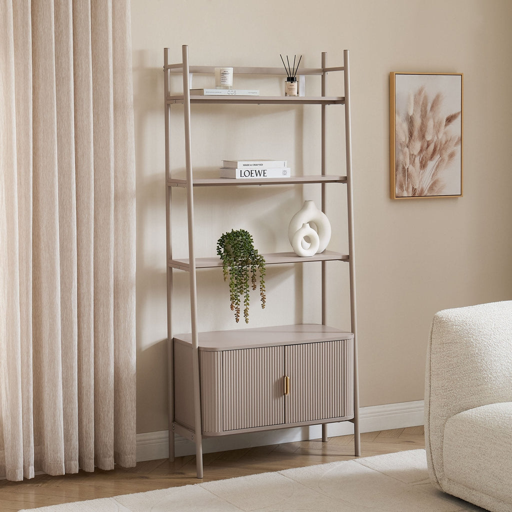 Dusklia - Hattie Shelving Unit - Taupe