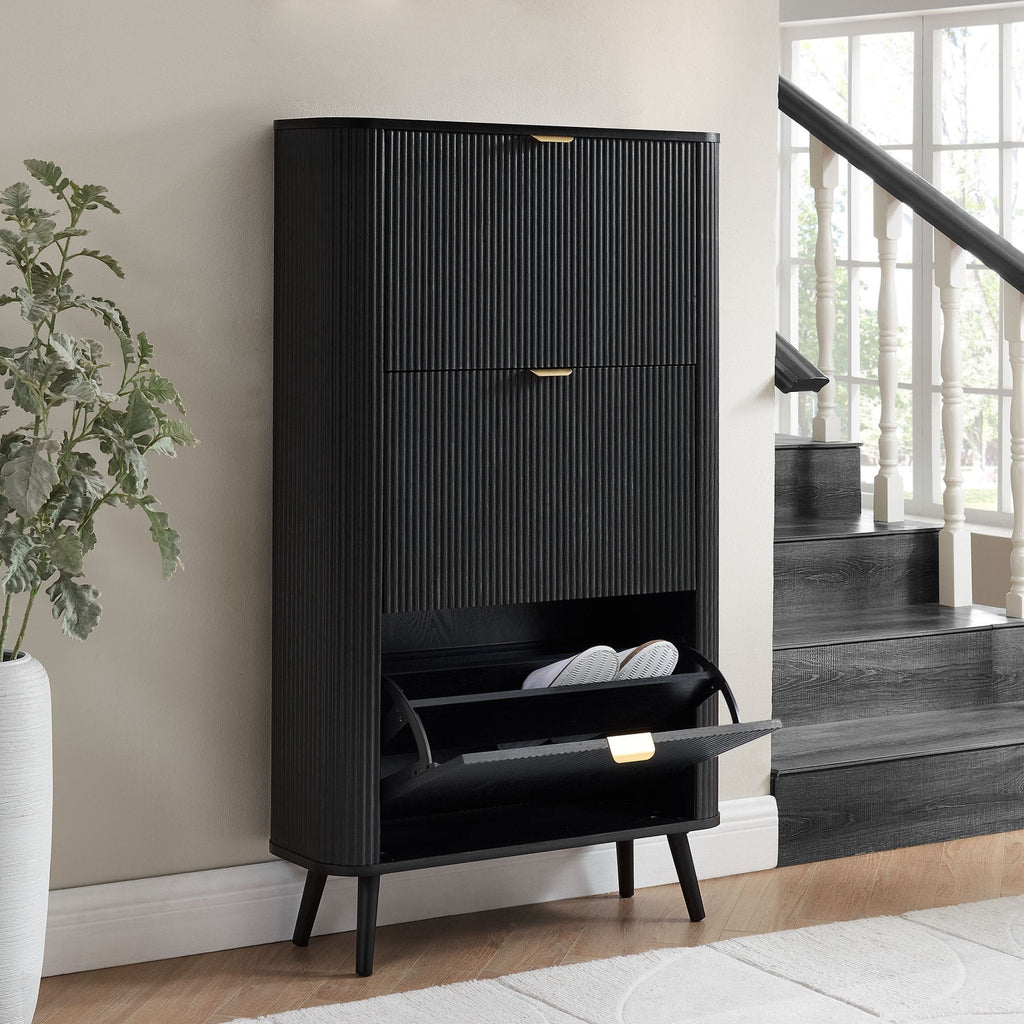 Dusklia - Hattie Shoe Cabinet - Black