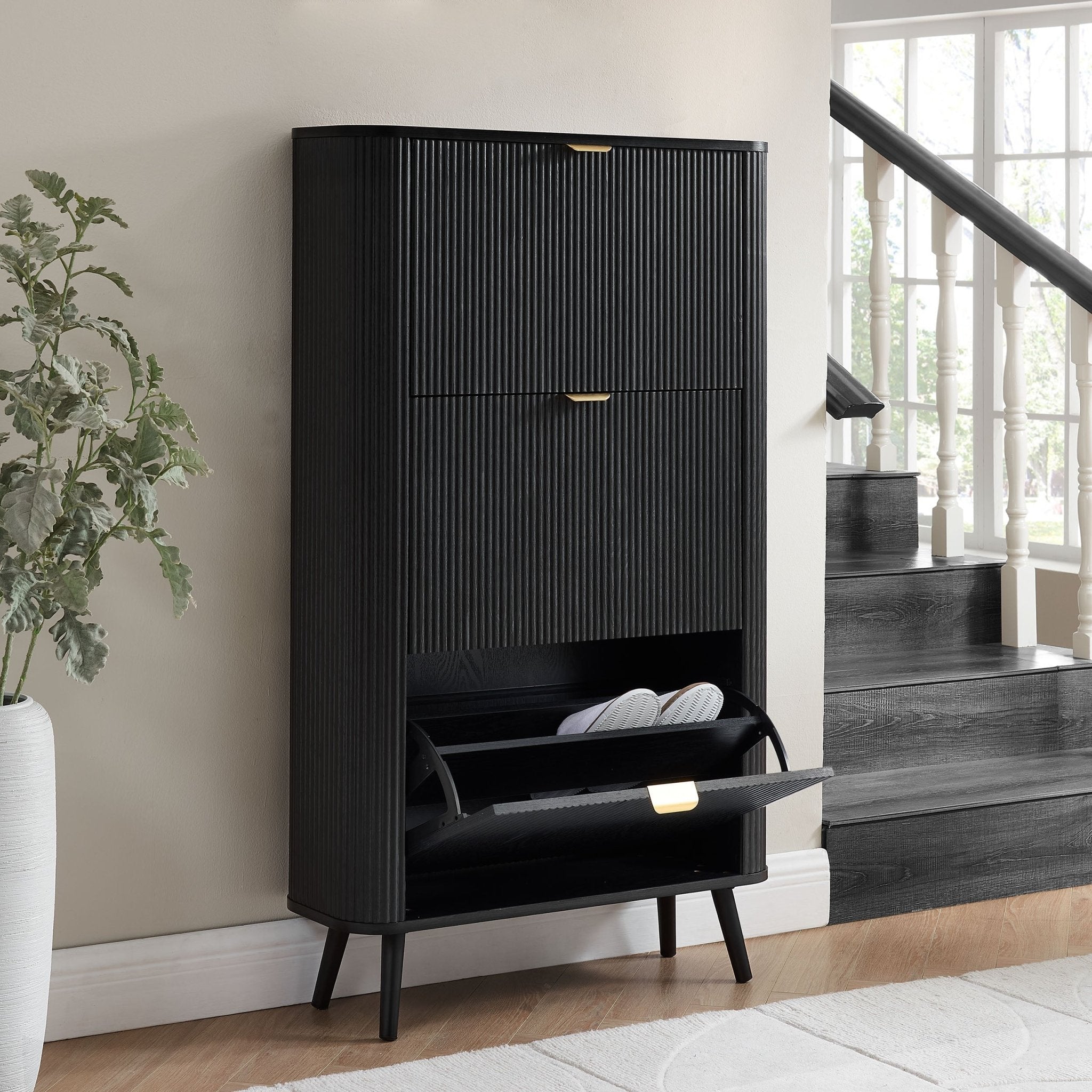 Dusklia - Hattie Shoe Cabinet - Black