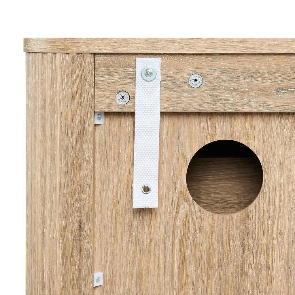 Dusklia - Hattie Shoe Cabinet - Light Wood