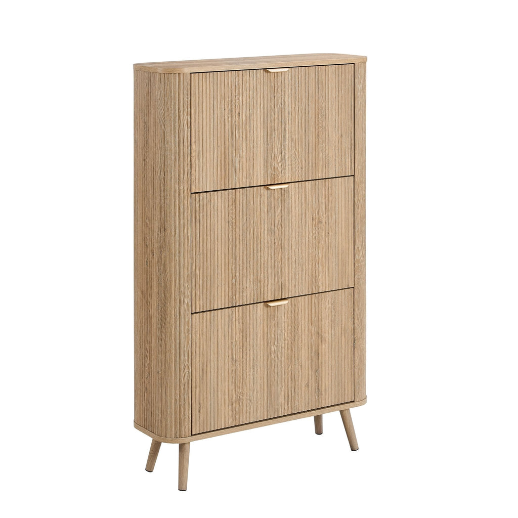 Dusklia - Hattie Shoe Cabinet - Light Wood