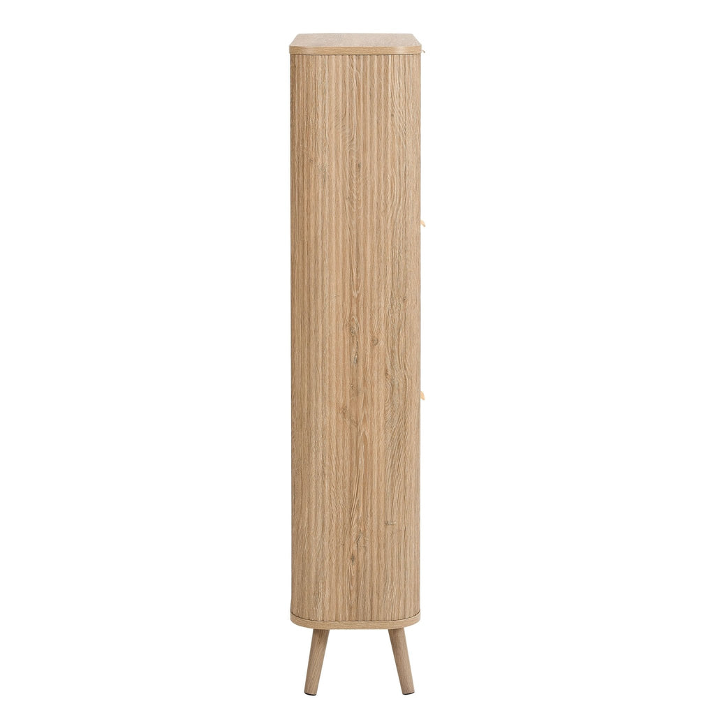 Dusklia - Hattie Shoe Cabinet - Light Wood